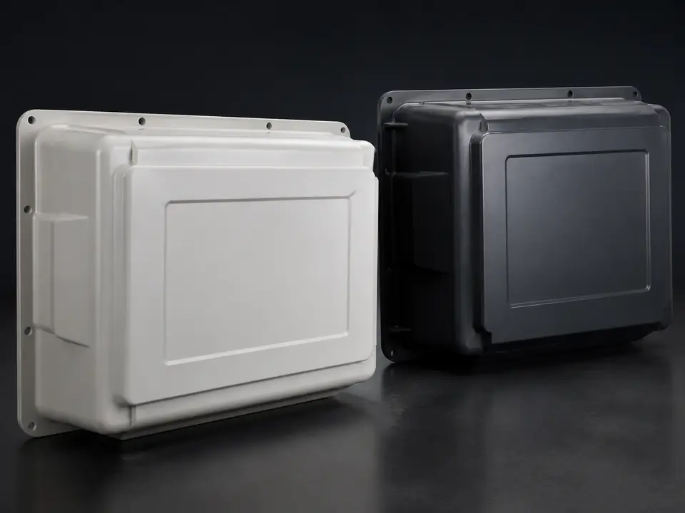 Large vacuum formed industrial plastic enclosures